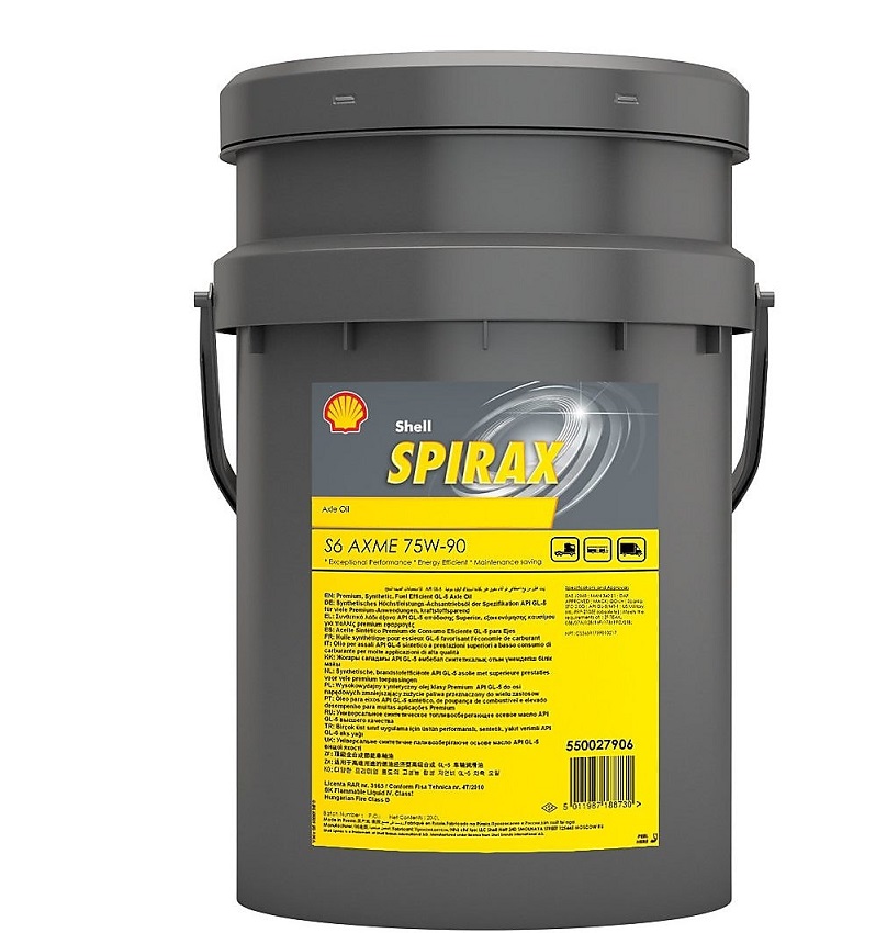 Масло трансмиссионное Shell Spirax S6 AXME 75W-90 20л